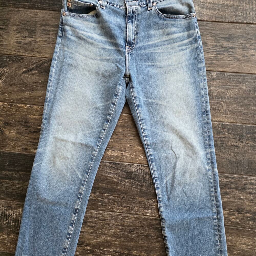 AG Adriano Goldschmied Light Blue Women Jeans Slouchy Slim Ex-Boyfriend Size 25